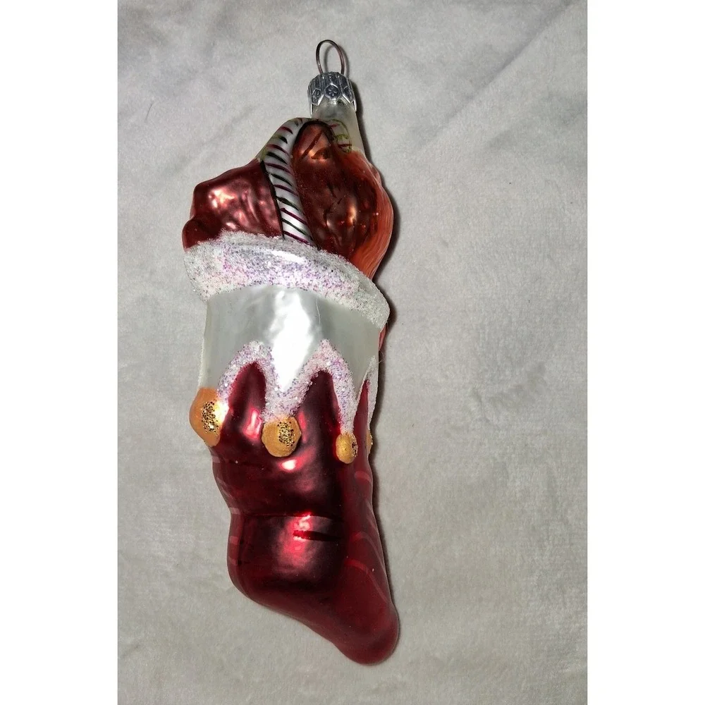 Christopher Radko 1995 Purrfect Present Cat Christmas Ornament Original Box